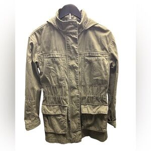 Universal Thread Women’s Utility Hooded Jacket Cotton Army Green XSmall